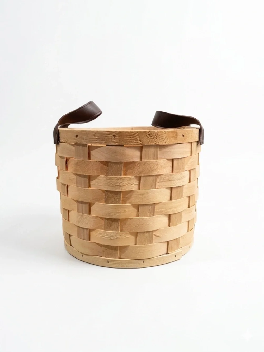 Handcrafted Wooden Decorative Storage Basket